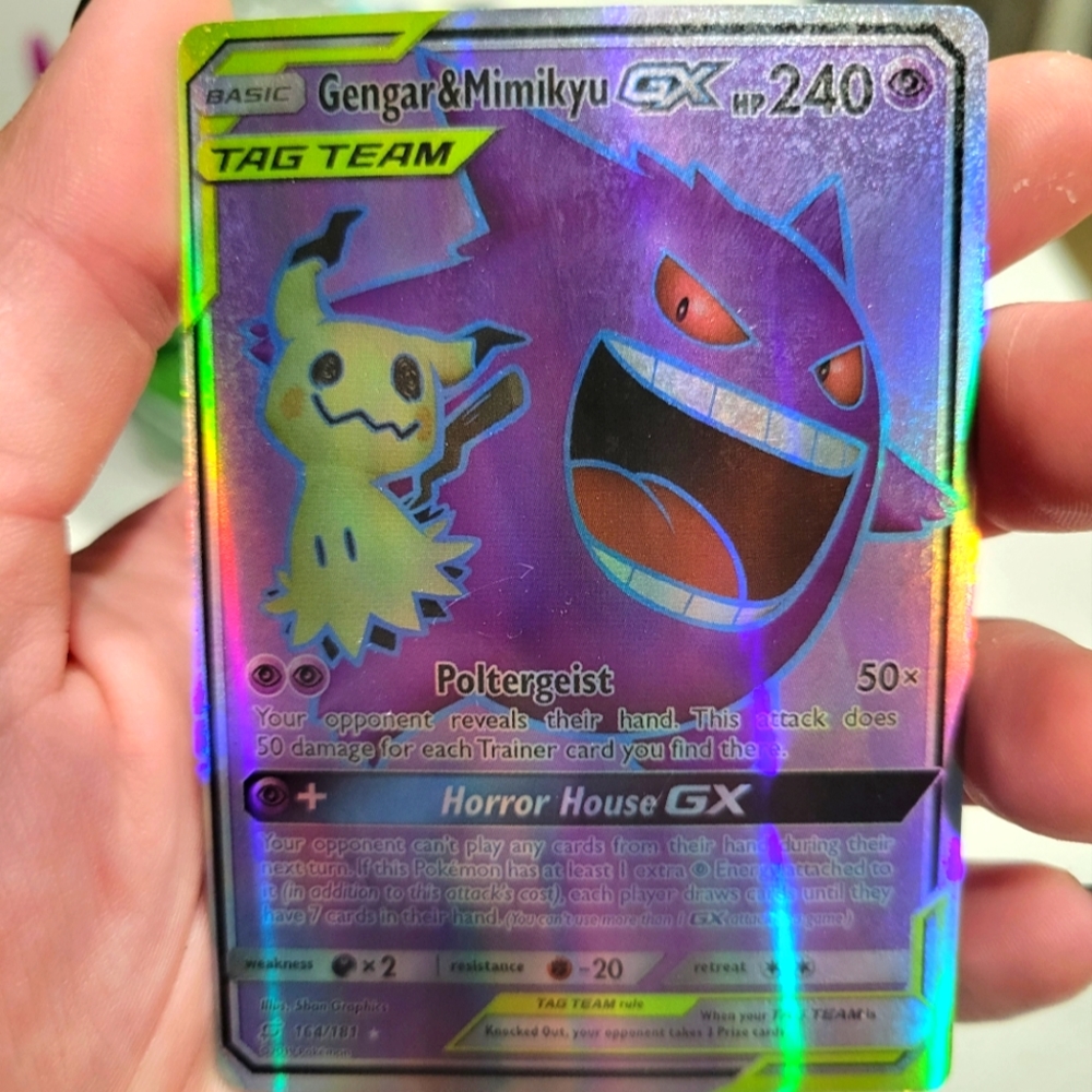 Gengar and Mimiky basic foil 161